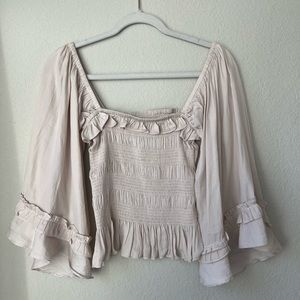 Flowy Beige Top